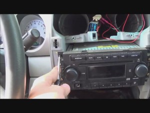 Remove radio on Chrysler PT Cruiser