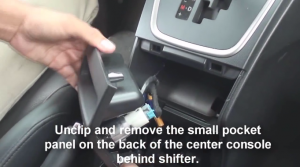 2009-2012 Mazda 5 Radio removal step 2