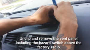 2009-2012 Mazda 5 Radio removal step 9