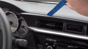2014 Toyota Corolla Left Radio removal step 1