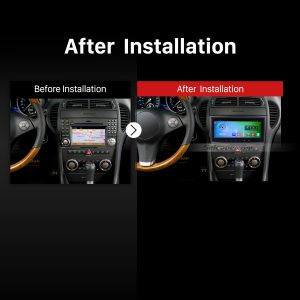 2004-2012 Mercedes SLK Class R171 SLK200 SLK280 SLK300 SLK350 SLK55 car radio after installation