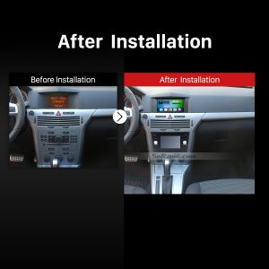 2006-2011 OPEL ASTRA H Dash Radio after installation