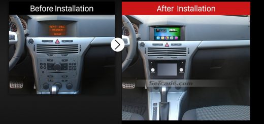 2006-2011 OPEL ASTRA H Dash Radio after installation