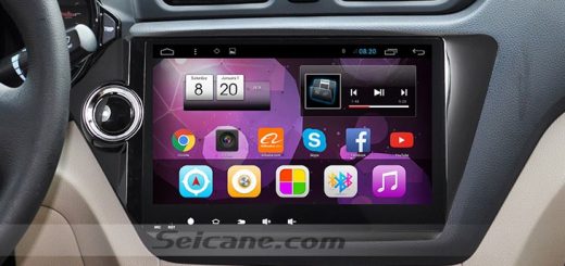 2011-2015 KIA K2 RIO car radio after installation