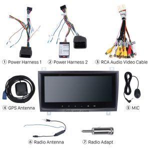 Check all the accessories for the new Seicane car radio