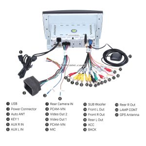 Connect the harnesses to the back of the new Seicane car radio