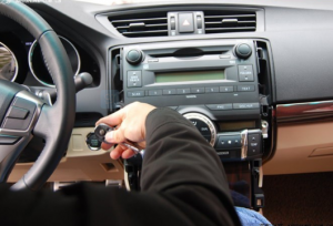 Remove screws that are holding the radio on the dashboard