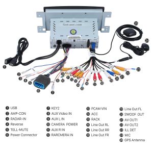 Connect the harnesses to the back of the new Seicane car stereo