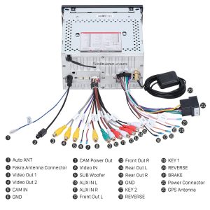 Connect the harnesses to the back of the new Seicane car radio