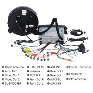 Connect the harnesses to the back of the new Seicane stereo