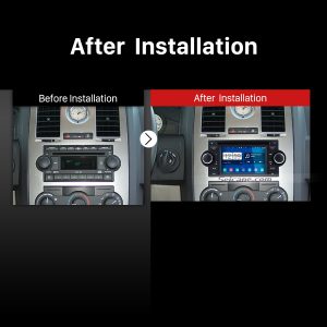 2002-2007 Dodge Caravan Charger Radio after installation