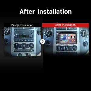 2004-2014 Ford F150 F250 F350 Stereo Head Unit after installation