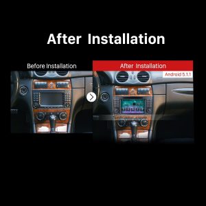 2006 2007 2008 Mercedes-Benz CLS W219 gps dvd car radio after installation