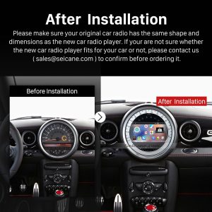 2006-2013 BMW Mini Cooper Audio Stereo Radio after installation