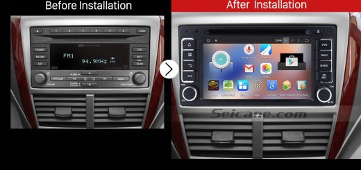 2008-2013 SUBARU Forester XV Impreza Car Stereo after installation