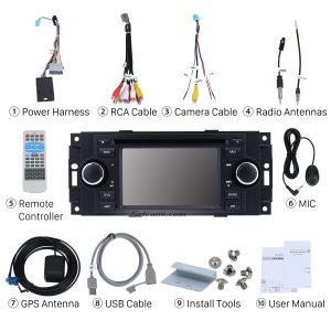 Check all the accessories for the new Seicane car radio