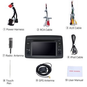 Check all the accessories for the new Seicane car radio