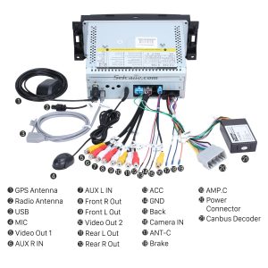 Connect the harnesses to the back of the new Seicane car radio