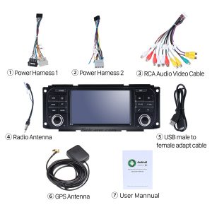 Check all the accessories for the new Seicane car radio