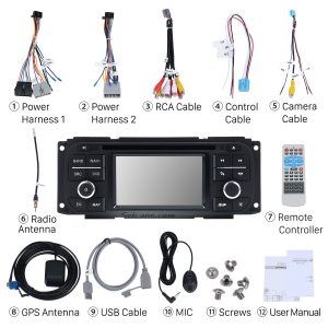 Check all the accessories for the new Seicane car radio