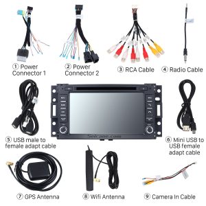 Check all the accessories for the new Seicane car stereo