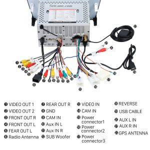 Connect the harnesses to the back of the new Seicane car stereo