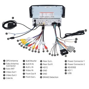 Connect the harnesses to the back of the new Seicane car radio