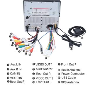 Connect the harnesses to the back of the new Seicane car stereo