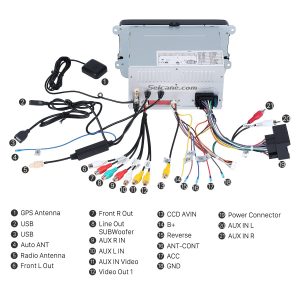 Connect the harnesses to the back of the new Seicane car stereo