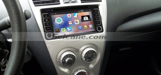 2001-2011 TOYOTA HILUX Aftermarket Stereo after installation
