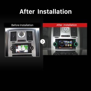 2002-2007 Dodge Intrepid Magnum Neon car stereo after installation