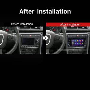 2003-2011 Audi A4 S4 RS4 car stereo after installation