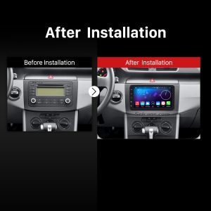 2004-2011 VW Volkswagen Sagitar PASSAT Car Stereo after installation