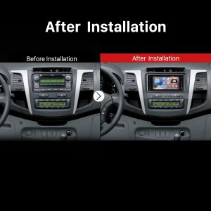 2005-2011 TOYOTA Vitz Echo Aftermarket Car Radio after installation