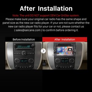 2007-2012 GMC Yukon Acadia Radio after installation