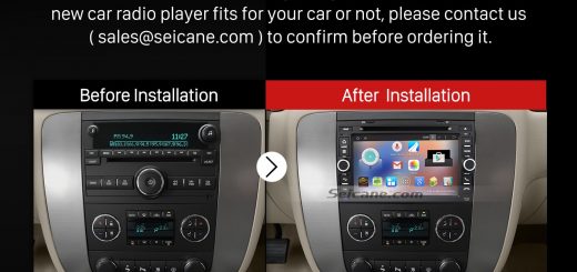 2007-2012 GMC Yukon Acadia Radio after installation