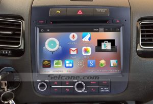 2010-2014 VW Volkswagen TOUAREG Stereo Radio after installation