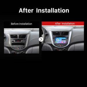 2011 2012 2013 Hyundai Verna Accent Solaris Car Stereo after installation