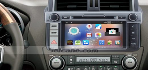 2014 Toyota Prado Radio after installation