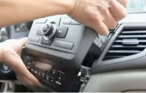 Take the original radio out of the dash