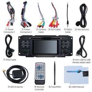 Check all the accessories for the new Seicane car radio