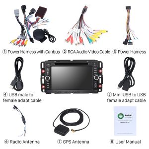 Check all the accessories for the new Seicane car radio