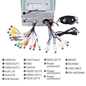 Connect the harnesses to the back of the new Seicane car radio