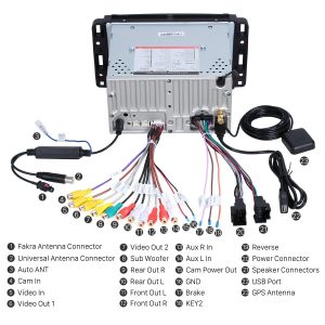 Connect the harnesses to the back of the new Seicane car radio