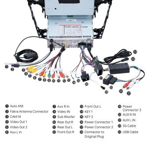 Connect the harnesses to the back of the new Seicane head unit