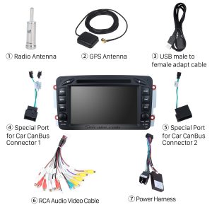 Check all the accessories for the new Seicane car stereo