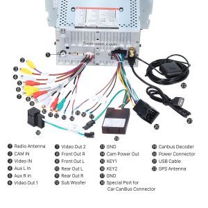 Connect the harnesses to the back of the new Seicane car stereo