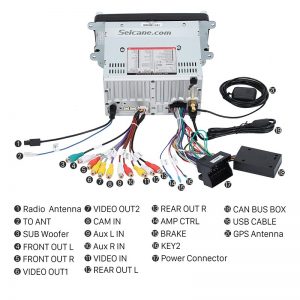 Connect the harnesses to the back of the new Seicane car stereo