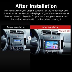 2001-2011 VW Volkswagen MK5 Car Stereo after installation