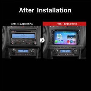 2003-2011 VW Volkswagen Scirocco Golf Polo Passat Jetta Tiguan car stereo after installation